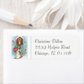 Étiquette Enfants apportant Baby Jésus un Rose (En situation)