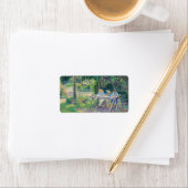 Étiquette Enfants attablés dans le jardin Camille Pissarro (En situation)