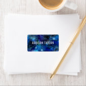 Étiquette Enfants Nom Galaxy Space School Fournitures Étique (En situation)