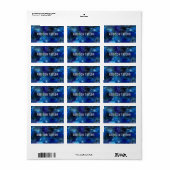 Étiquette Enfants Nom Galaxy Space School Fournitures Étique (Feuille entière)