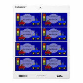 Étiquette Enfants Réserver Stickers Étiquettes Cam (Feuille entière)