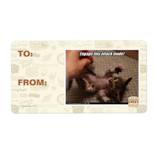 Étiquette Engagez le mode d'attaque minuscule ! (Devant)