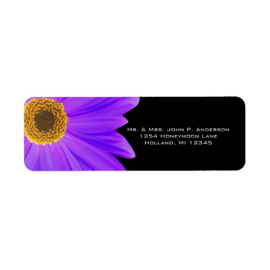 Étiquette Enregistrer la date Lime Gerber Daisy (Devant)