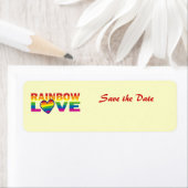 Étiquette Enregistrer la date/Mariage/Gay pride Rainbow (En situation)