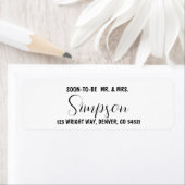 Étiquette Enregistrer L'Adresse De Retour Date (En situation)