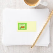 Étiquette Enseigne de café vert avec grains (En situation)