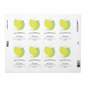 Étiquette Entreprise de Savon Maison Citron Citron Vert (Feuille entière)