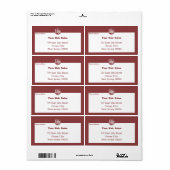 Étiquette Entreprise Moderne de Petite Taille - Expédition a (Feuille entière)