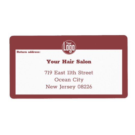 Étiquette Entreprise Moderne de Taille Modeste Logo Personna (Devant)