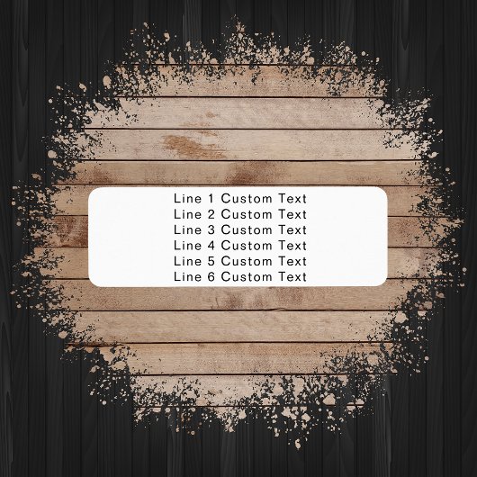 Étiquette Entreprise traditionnelle personnalisée 6 lignes d