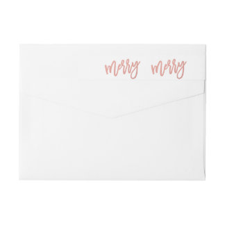 Étiquette enveloppant de joyeuses de Faux vacances