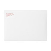 Étiquette enveloppant de joyeuses de Faux vacances (Devant)