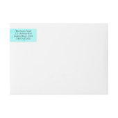 Étiquette enveloppant de nouveau flocon de neige (Devant)