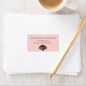 Étiquette Enveloppe d'enveloppe de chêne rose (En situation)