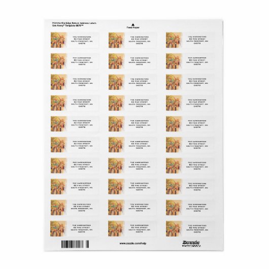 Étiquette Enveloppe simple (Feuille entière)