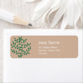 Étiquette environnementaliste feuille vert (En situation)