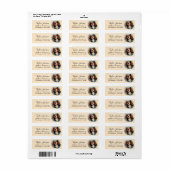 Étiquette Épagneul Cavalier King Charles Adresse de Retour (Feuille entière)