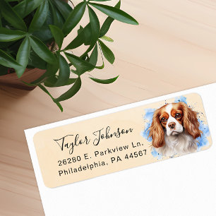 Étiquette Épagneul Cavalier King Charles Adresse de Retour