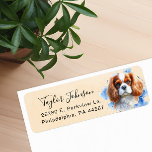Étiquette Épagneul Cavalier King Charles Adresse de Retour