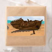 Étiquette Épave de navire échouée (En situation)