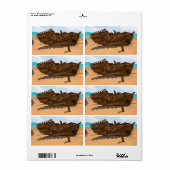 Étiquette Épave de navire échouée (Feuille entière)