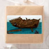 Étiquette Épave sous-marine (En situation)