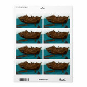 Étiquette Épave sous-marine (Feuille entière)