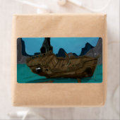 Étiquette Épave sous-marine (En situation)