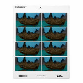 Étiquette Épave sous-marine (Feuille entière)
