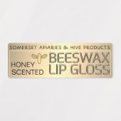 Étiquette éperméable à cire d'abeille avec l'abeil (Design 1)