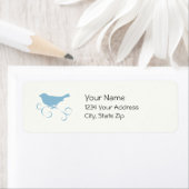 Étiquette Épervier bleu avec ruban (En situation)