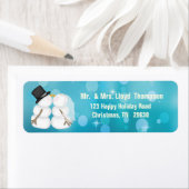 Étiquette Épouse et chambre d'hiver de Snowman (En situation)