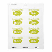 Étiquette Eproctophilia pue ! ! (Feuille entière)