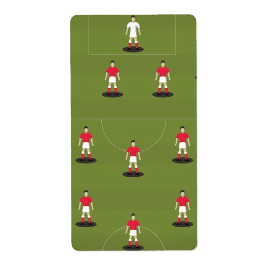 Étiquette Équipe de football jouet (Devant)