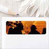 Étiquette Équipe de pompiers (En situation)