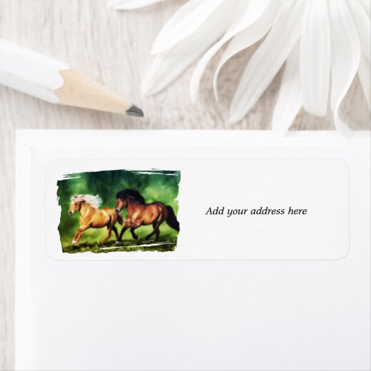 Étiquette Équipe de rêve - Chevaux islandais (En situation)