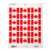 Étiquette Érable canadien (Feuille entière)