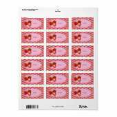 Étiquette Erdbeeren Addaufkleber (Feuille entière)