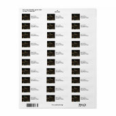 Étiquette ESB Christmas Colours à la nuit 01 (Feuille entière)