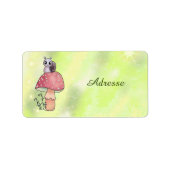 Étiquette Escargot à champignon (Devant)