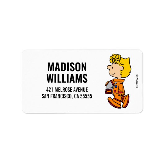 Étiquette ESPACE | Astronaut Brown Sally (Devant)