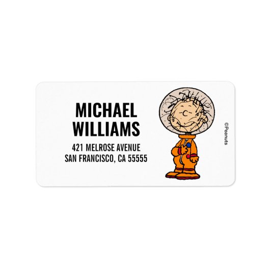 Étiquette ESPACE | Astronaut Pigpen (Devant)