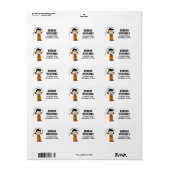 Étiquette ESPACE | Lucy Astronaut (Feuille entière)