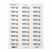 Étiquette ESPACE | Snoopy (Feuille entière)