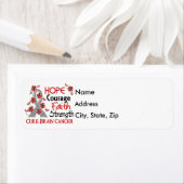 Étiquette Espoir Courage Foi Force 3 Cerveau Cancer (En situation)