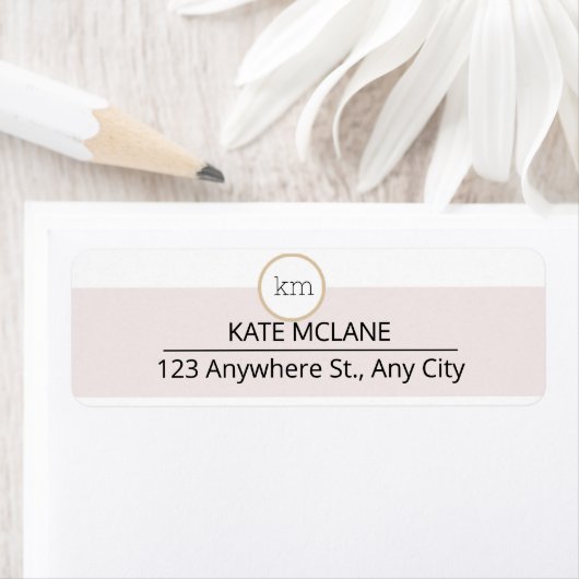 Étiquette esthétique rose entreprise professionnelle (En situation)