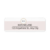 Étiquette esthétique rose entreprise professionnelle (Devant)