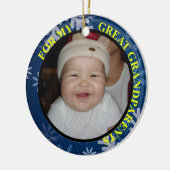 Étiquette et ornement de cadeau de photo (Gauche)