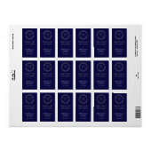 Étiquette Étaler l'amour non Germes Mariage bleu Sanitizer (Feuille entière)