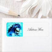 Étiquette étalon bleu (En situation)